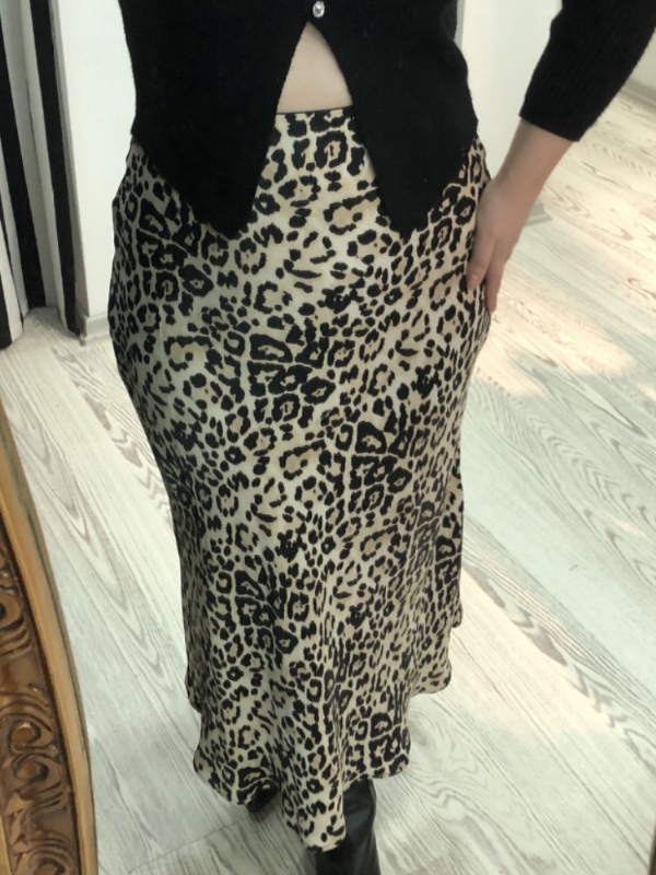 LEOPAR DESENL SATEN ETEK
