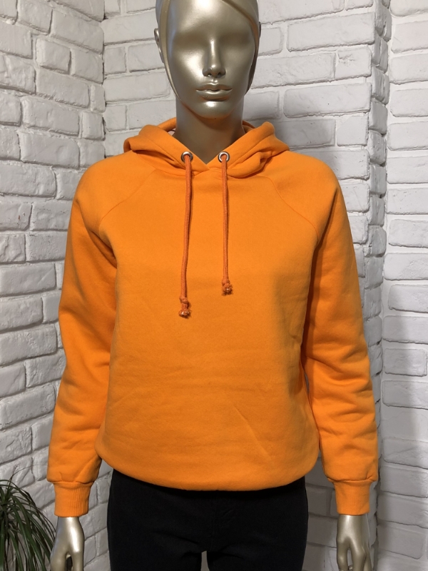 TURUNCU KAPONLU ARDONLU SWEATSHRT