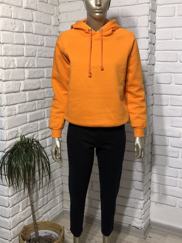 TURUNCU KAPONLU ARDONLU SWEATSHRT
