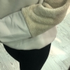 PELU DETAYLI YARIM FERMUARLI SWEAT